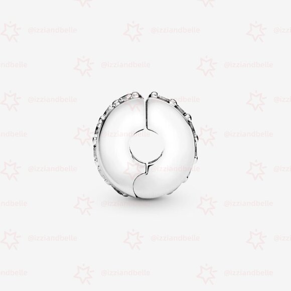 Pandora Clear Sparkling Row Clip Charm - Picture 3 of 7